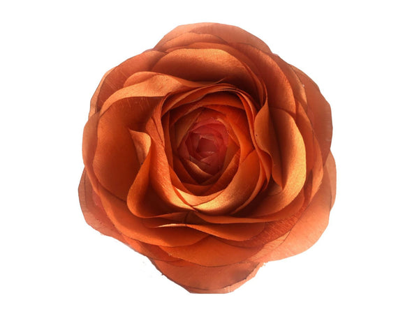 Brosa orange din organza
