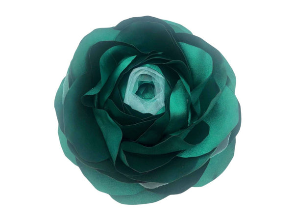 Brosa verde smarald din organza