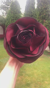 Brosa bordo din organza