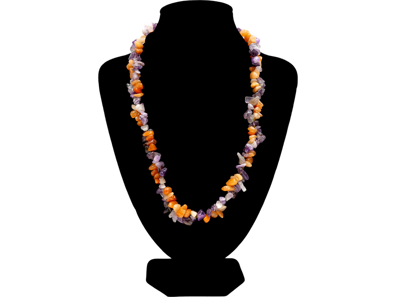 Orange Multisir Necklace
