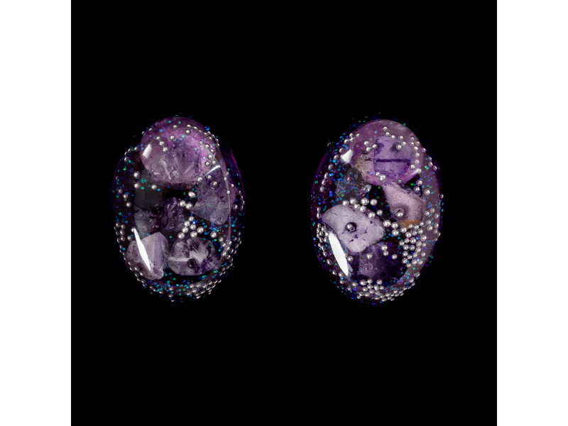 Oval earrings