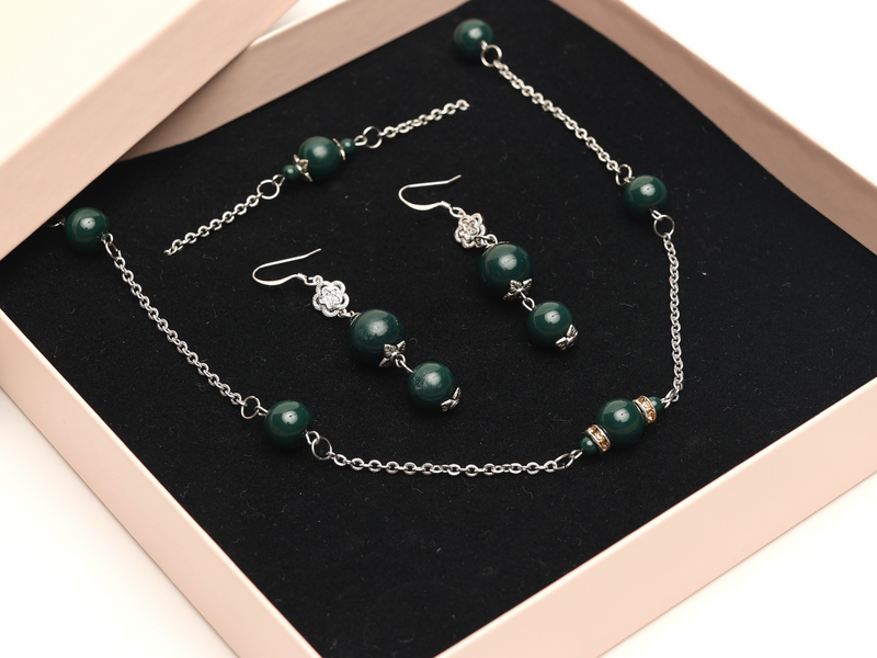 Set Perle Preciosa Malachite