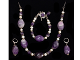 Amethyst and Pearl Set