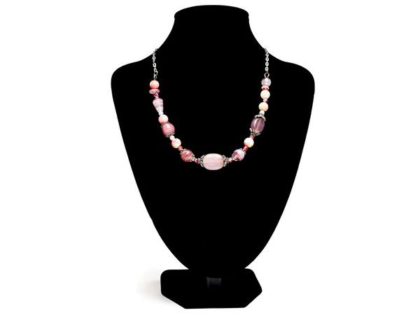 Pink Agate Necklace