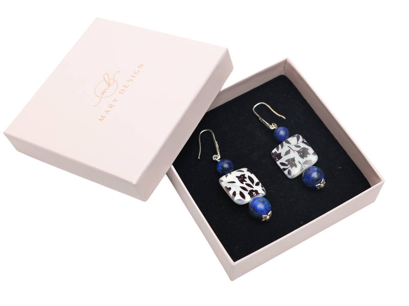 Set bijuterii Sidef si Lapis Lazuli