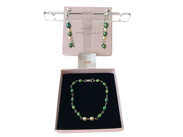 Bratara Greenlight pearls