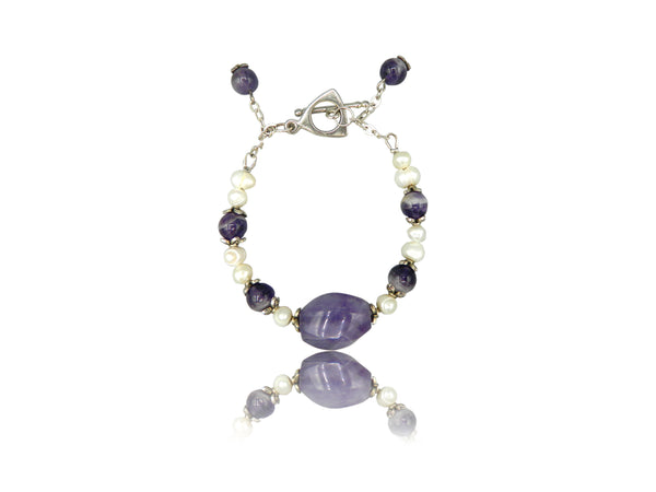 Pearl and Amethyst bracelet