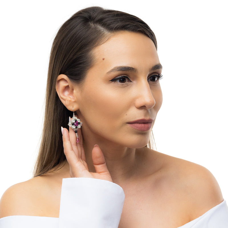 Aurora Swarovski earrings