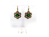 Cercei Swarovski Dark Moss Green