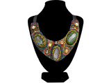 Statement necklace with precious stones