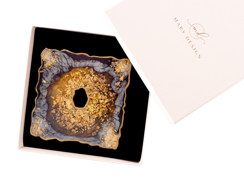 <transcy>Set 2 Coasters Elegance (squared)</transcy>