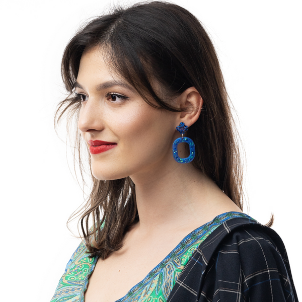 Azure earrings