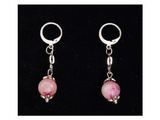 Pink Agate Earrings