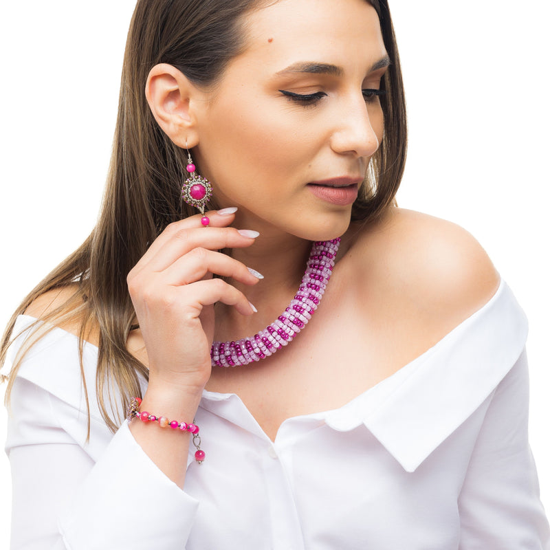 Bratara Agat si Swarovski